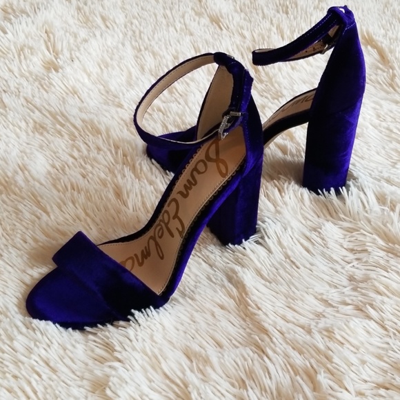 Sam Edelman Purple Ankle Strap Sandal Heels Prom - Picture 4 of 7